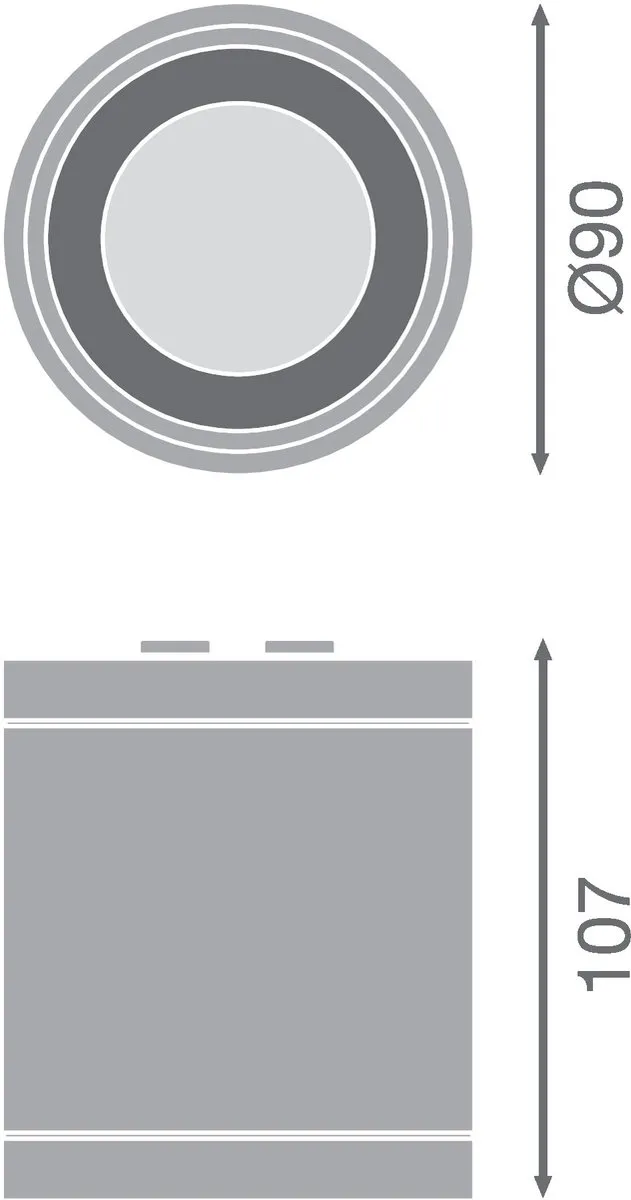 LEDVANCE LED Downlight Surface IP65 15W - 1575lm - Zwart