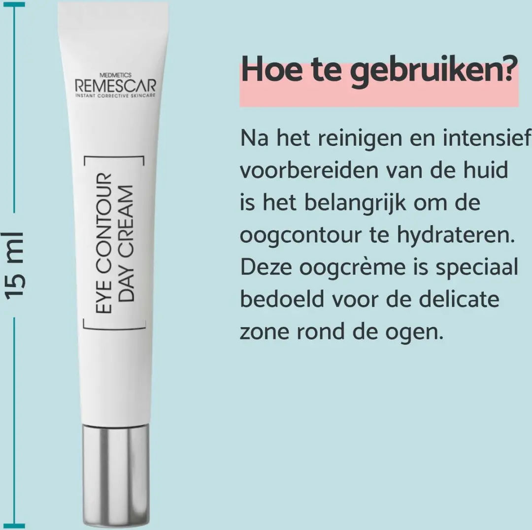 Remescar Oogcontour Dagcrème 15ml - Vitamine C & Caffeine