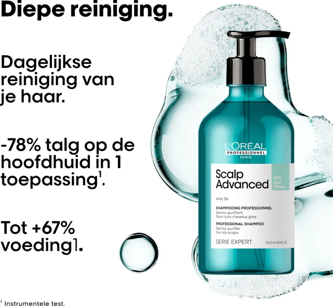 L'Oréal Professionnel Scalp Advanced Shampoo Anti-Oiliness 500ml