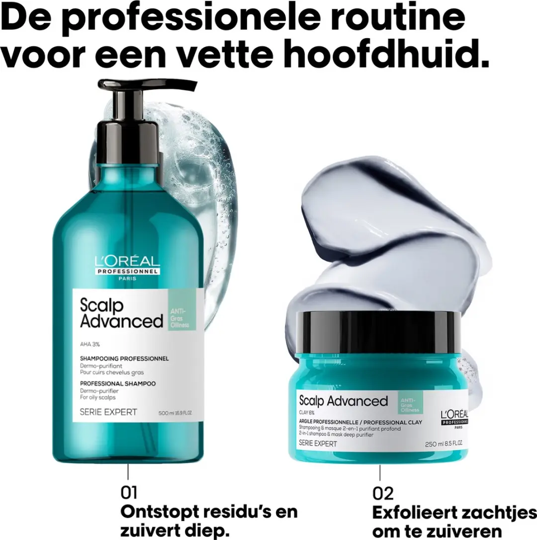L'Oréal Professionnel Scalp Advanced Shampoo Anti-Oiliness 500ml