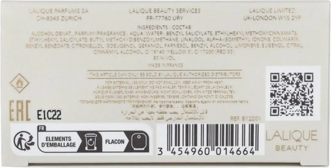 Lalique Eau de Parfum 100ml