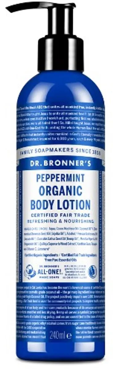 Dr. Bronner's Bodylotion Pepermunt 240ml