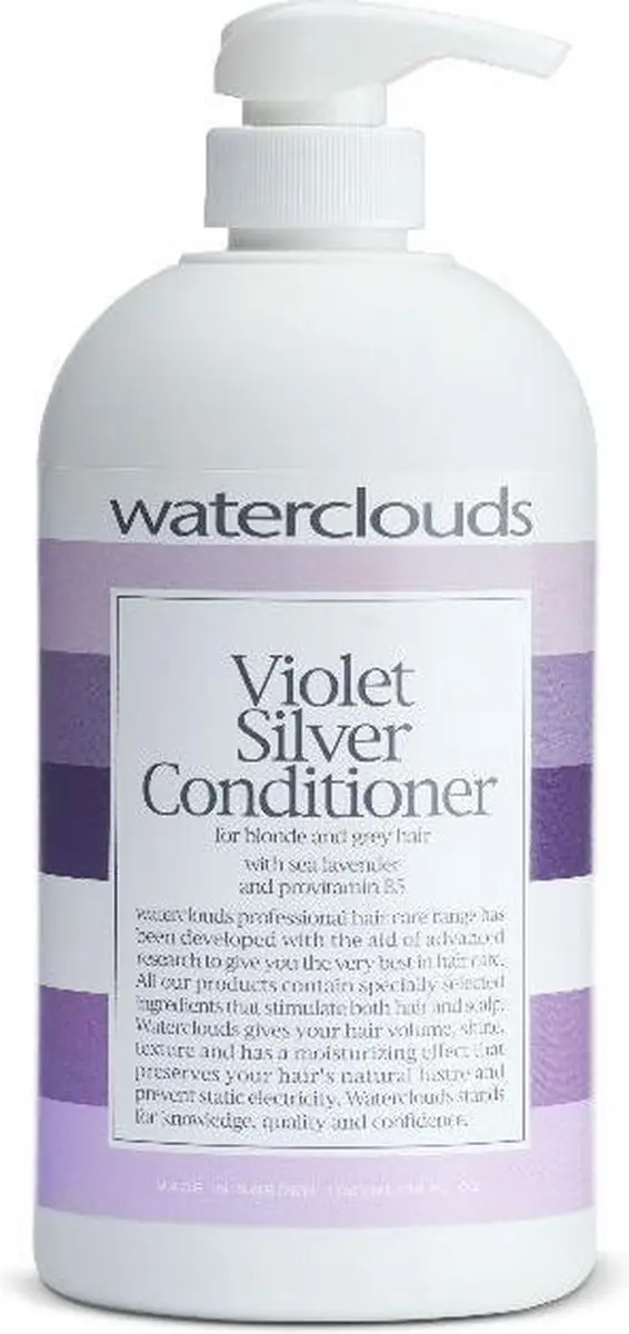 Waterclouds Violet Silver Conditioner 1000ml - Zilvershampoo Blond
