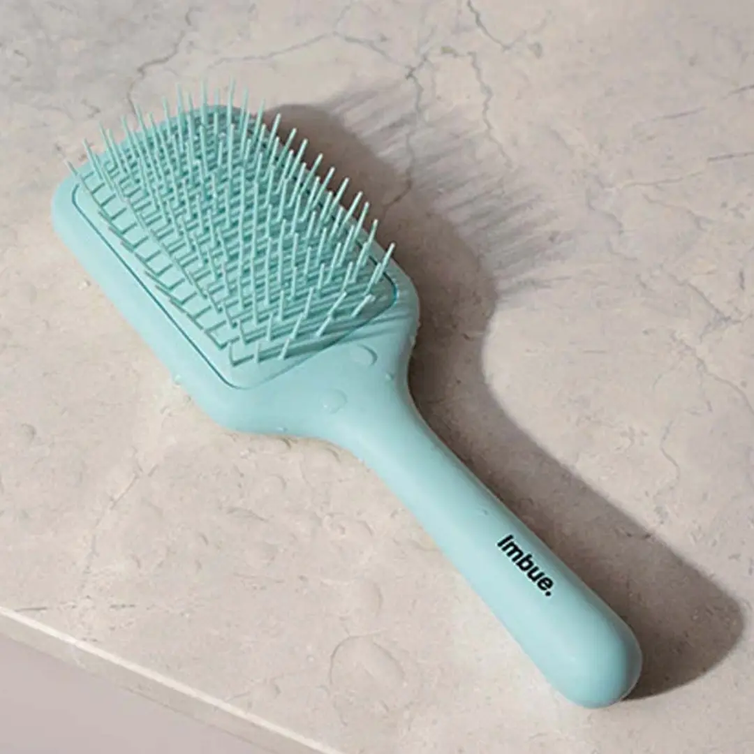 Imbue Detangling Paddle Brush - Blauw