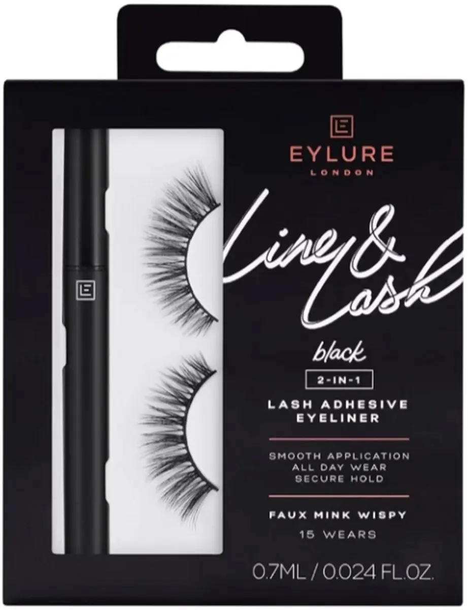 Eylure Line & Lash Kit Wimperlijm & Eyeliner Zwart 0.7ml