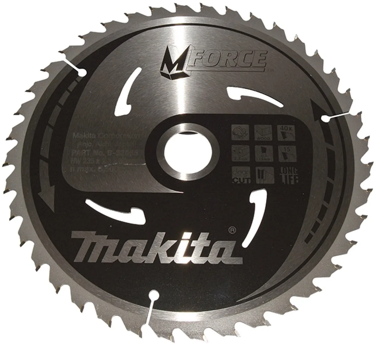 Makita M-FORCE Zaagblad 235mm x 30 x 40T