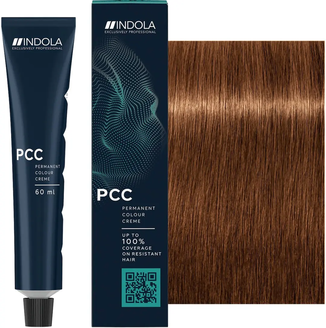 Indola Profession Caring Color 6.8+ 60ml - Kastanjebruin - Permanent