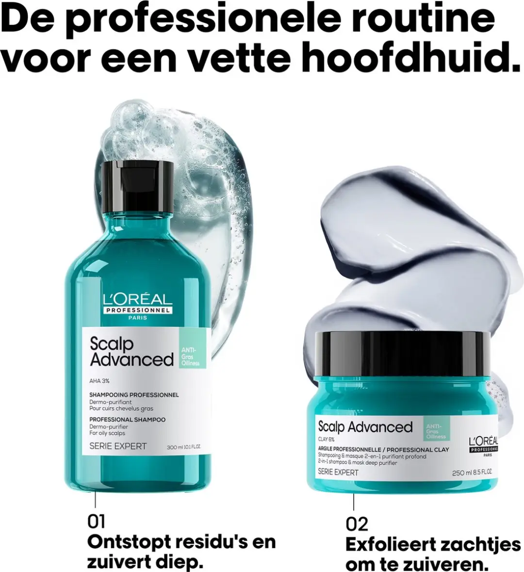 L'Oréal Professionnel Scalp Advanced Shampoo Anti-Oiliness 300ml
