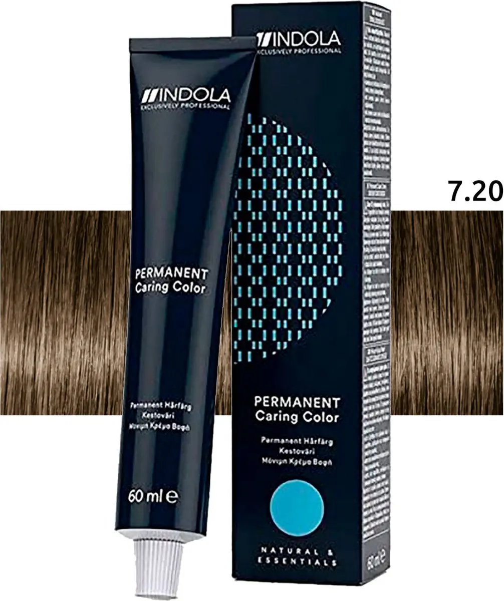 Indola Profession Caring Color Ageless 7.20 Permanent Haarkleuring 60ml