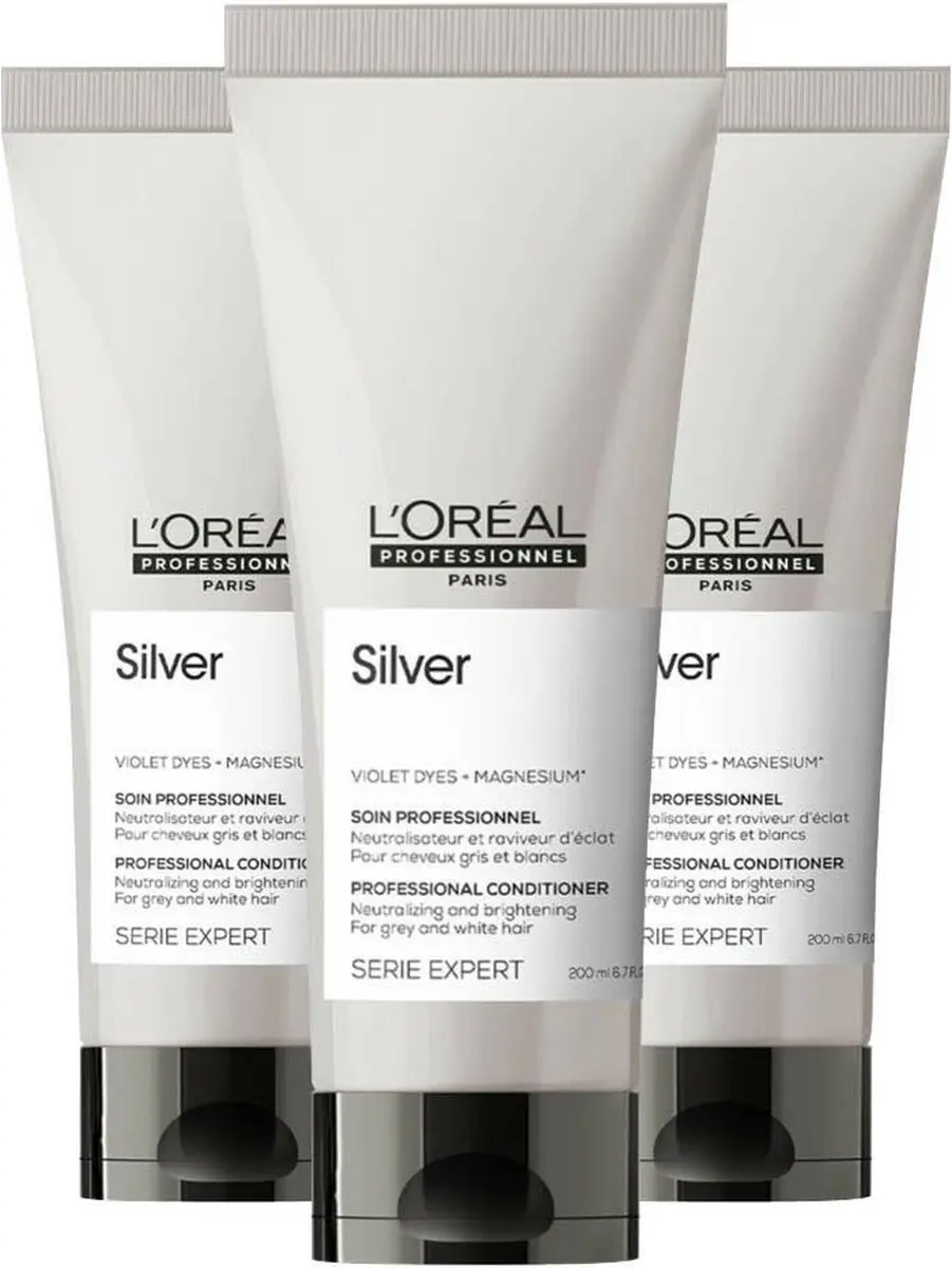 L'Oréal Paris Silver Conditioner 3x200ml - Blond