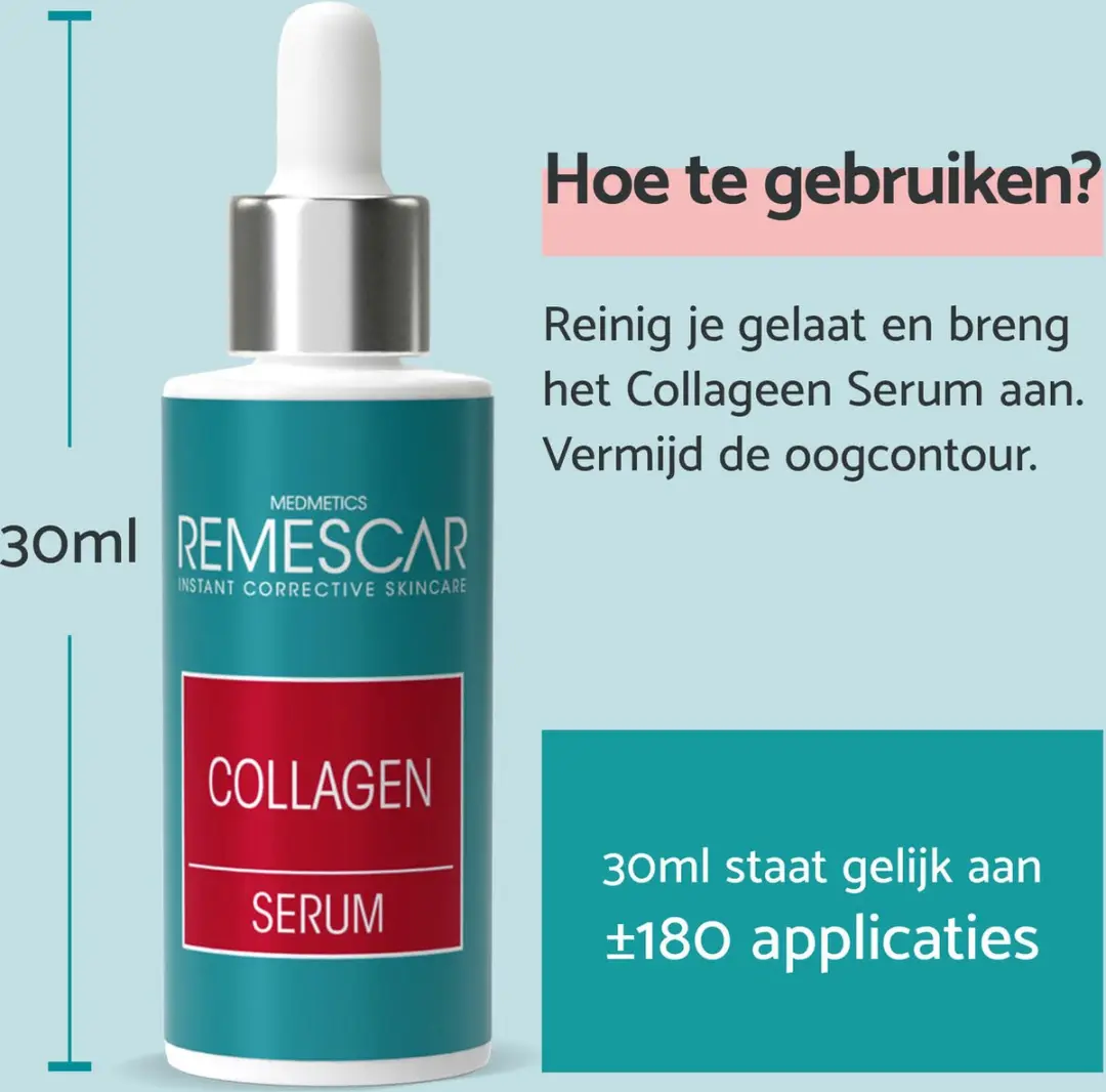 Remescar Collageen Serum 30ml - Anti-Aging met Hyaluronzuur