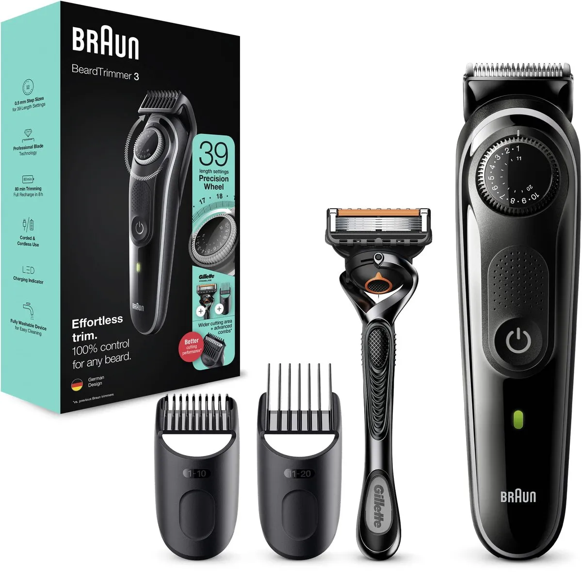 Braun BT3342 Baardtrimmer 39 Lengtes