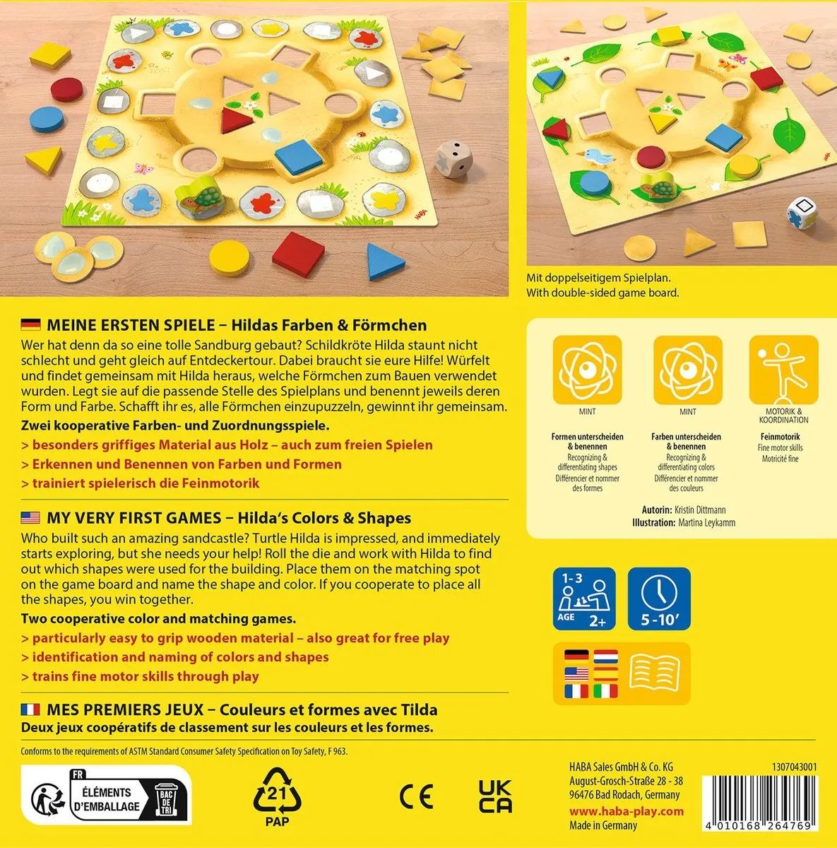 Haba Sammie's Kleuren en Vormen - Eerste Spellen 1307043001