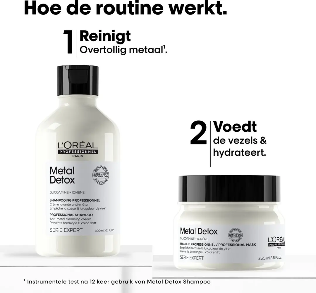 L'Oréal Professionnel Metal Detox Shampoo & Masker - 550ml