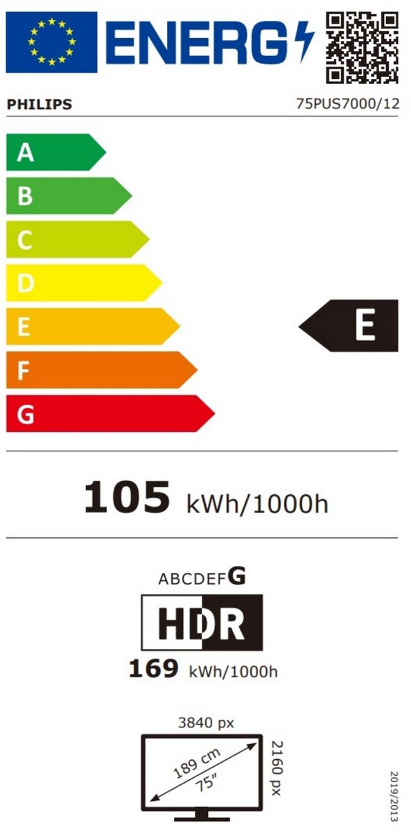 Philips 75PUS7000/12 - 75 inch - 4K LED - 2025