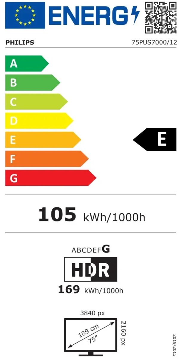 Philips 75PUS7000/12 - 75 inch - 4K LED - 2025