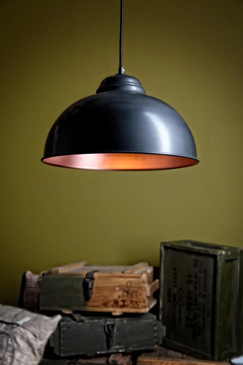 Eglo Truro 2 Hanglamp Ø37cm - Zwart/Koper