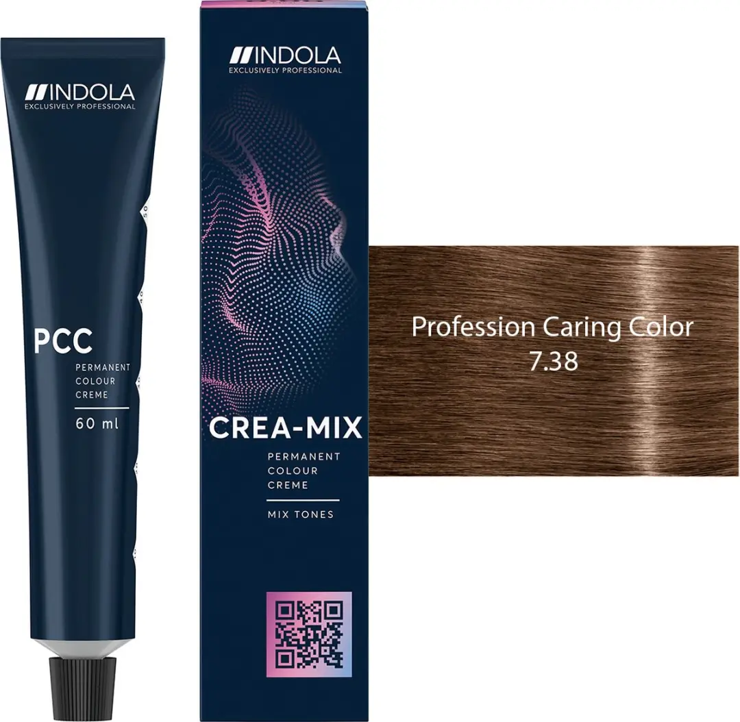 Indola Profession Caring Color 7.38 60ml - Bruin Full Coverage Permanent