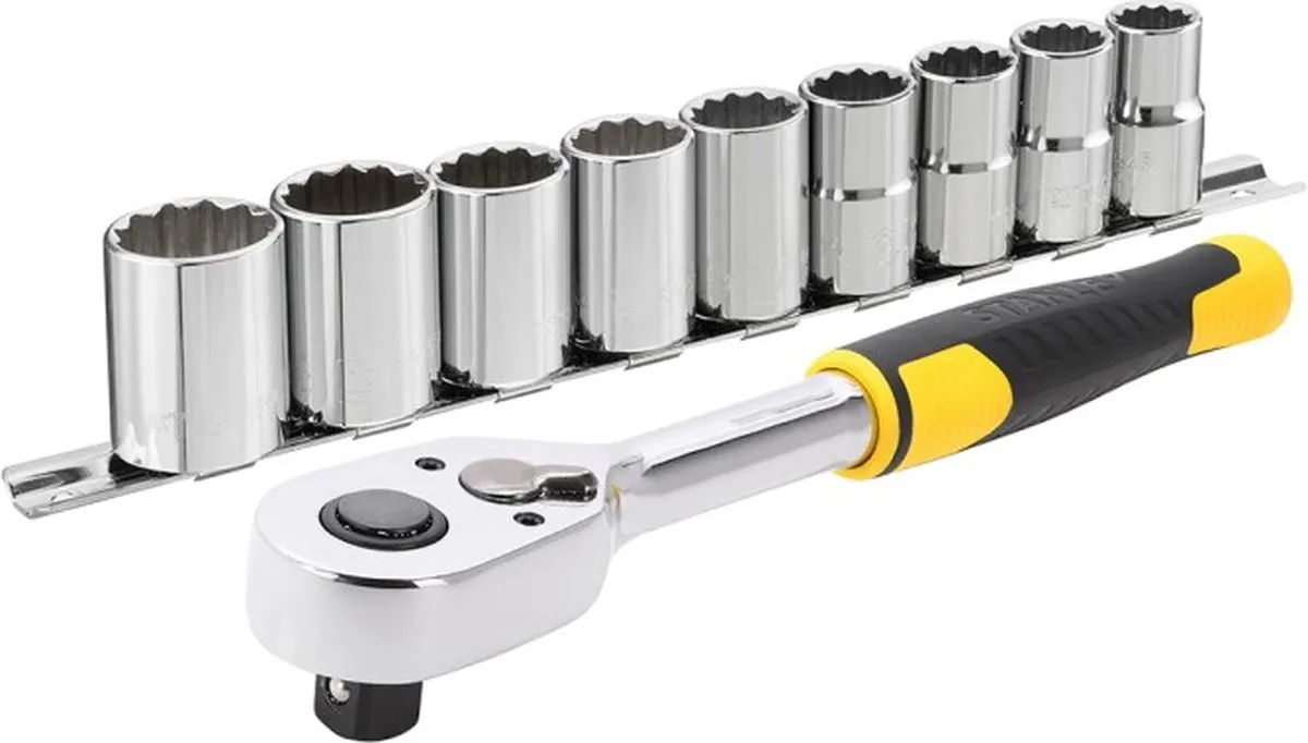 Stanley Ratelset 1/2" 72T 10-delig STMT82671-0
