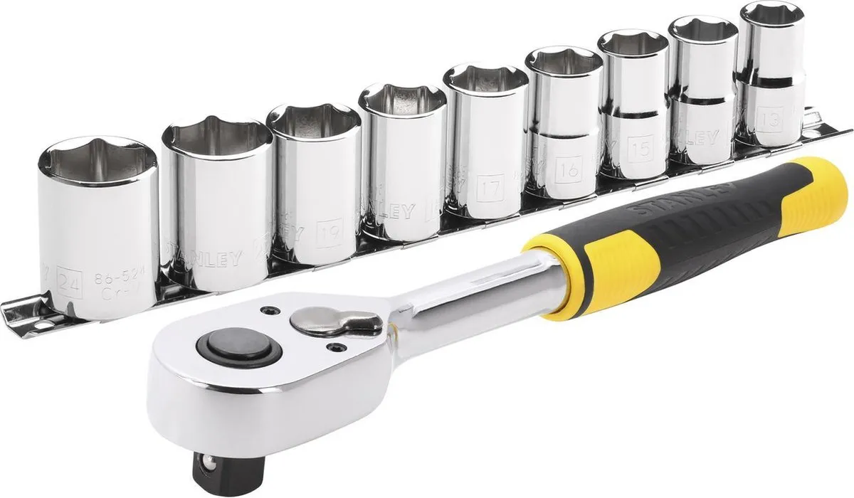 Stanley Ratelset 1/2" 72T 10-delig STMT82671-0