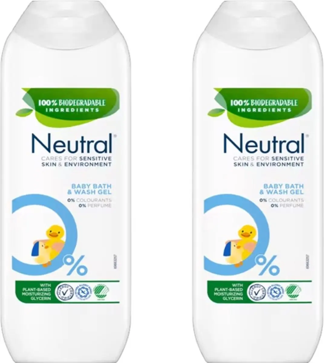 Neutral Baby Wasgel Parfumvrij 2x250ml