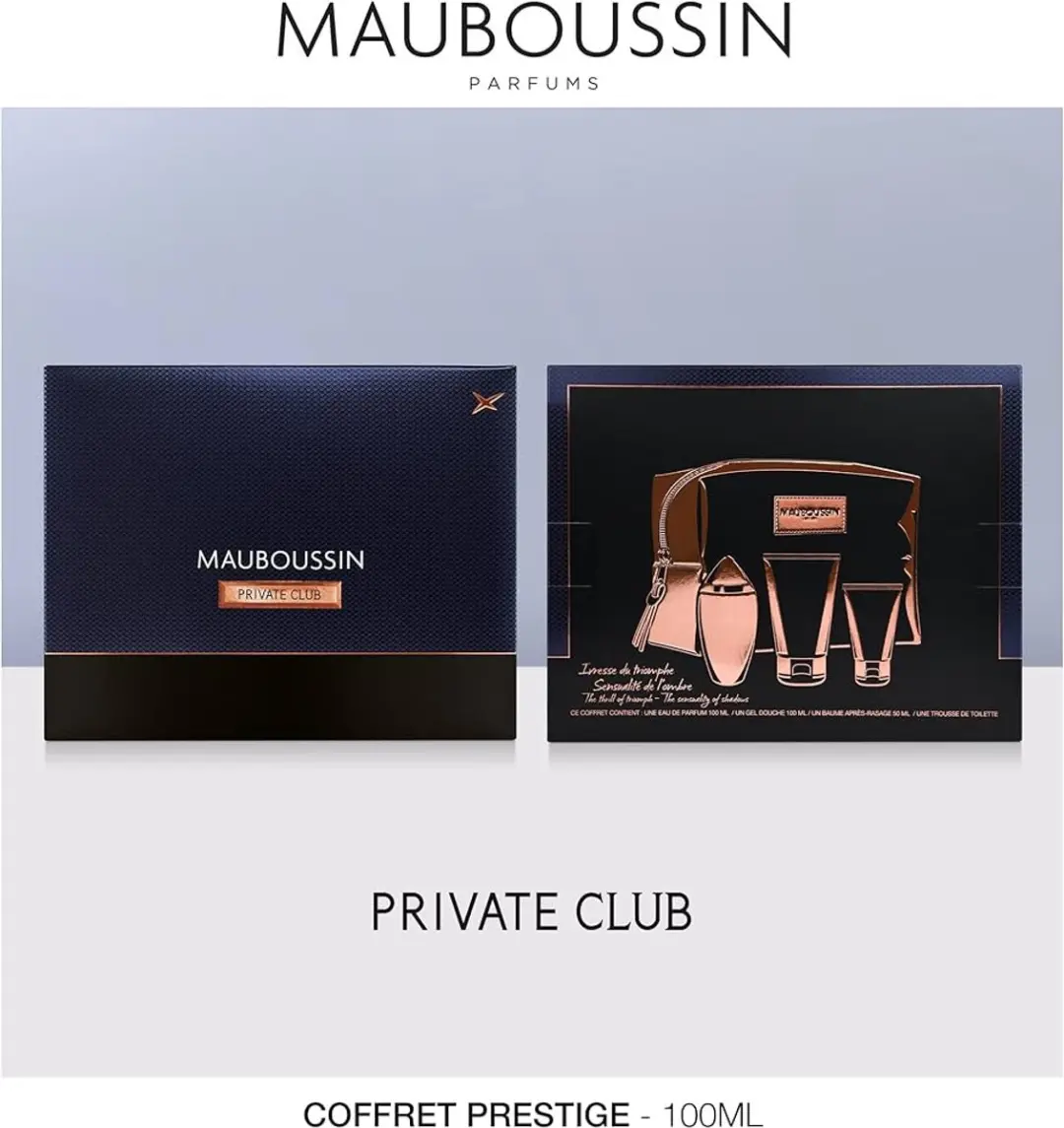Mauboussin Private Club Eau de Parfum Set - 120ml + 90ml Douchegel