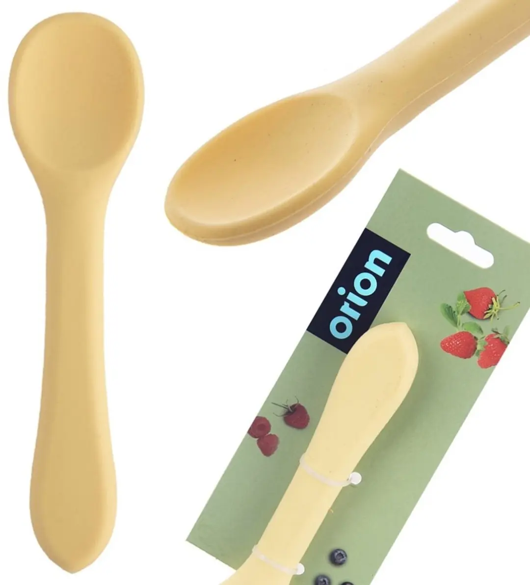 Orion Silicoon Kinderlepel 14cm - Geel