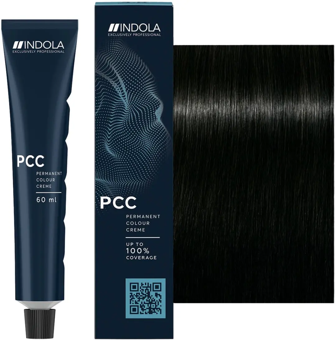 Indola Profession Permanent Caring Color 1.0 Zwart 60ml