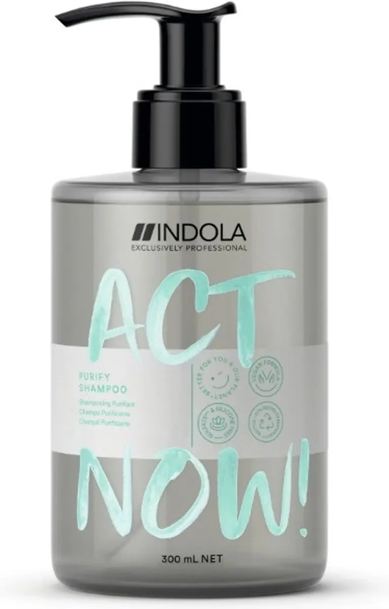 Indola ActNow Purify Shampoo 300ml