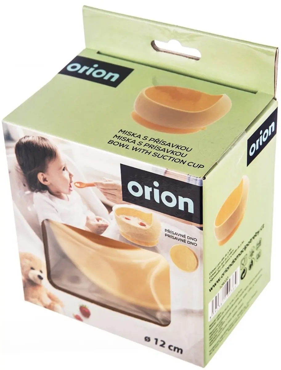 Orion Kinderkom Siliconen - 360ml - Geel - Zuignap