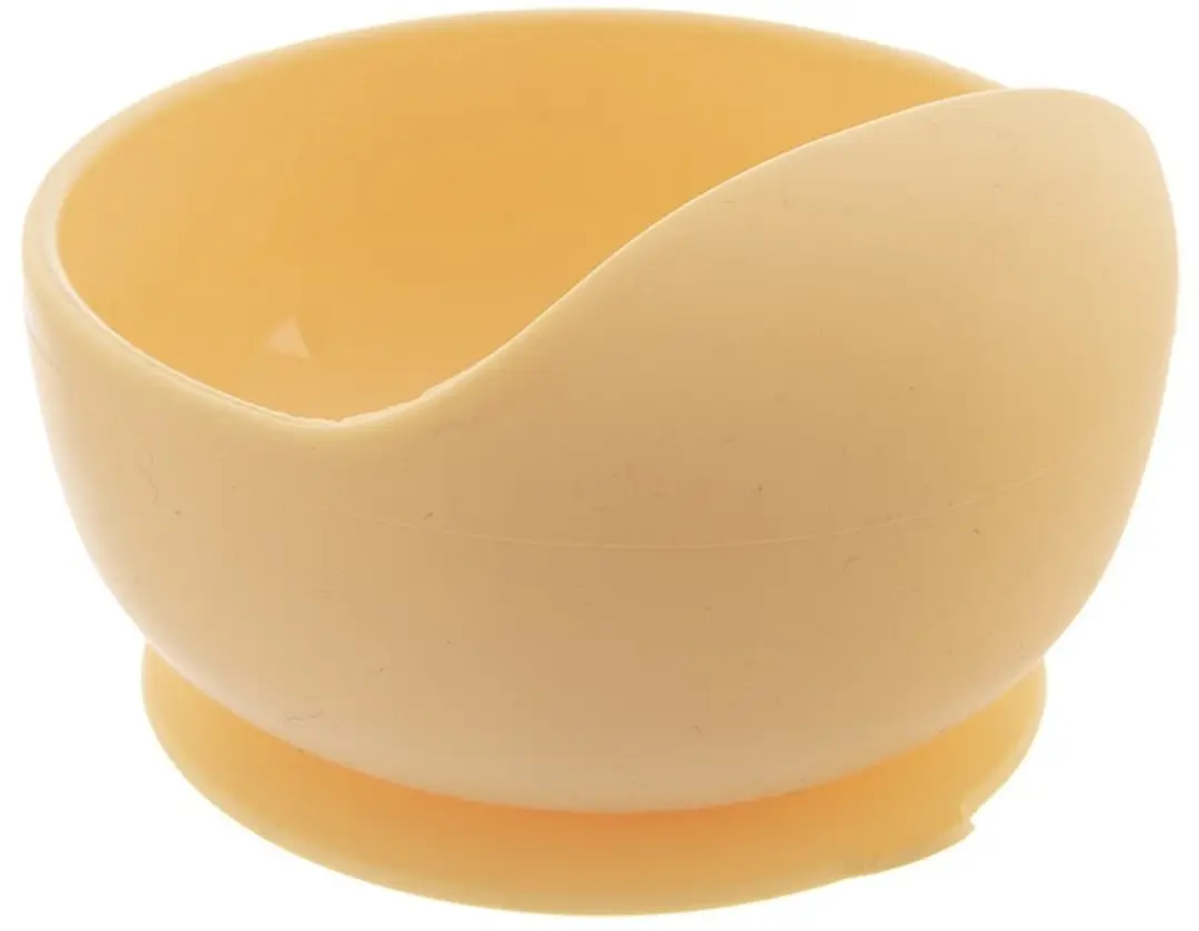 Orion Kinderkom Siliconen - 360ml - Geel - Zuignap