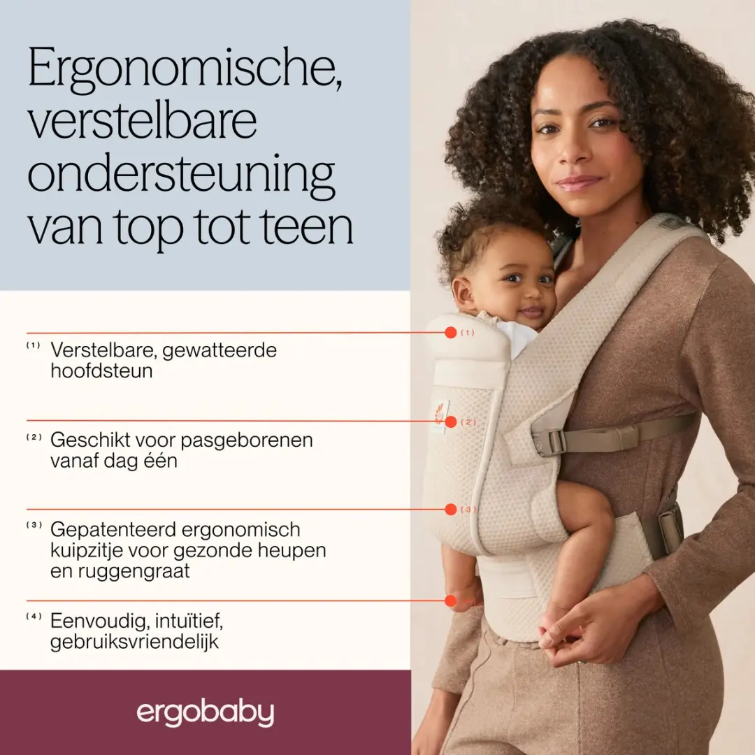 Ergobaby Omni Lite Mesh Draagzak - Slate Blue