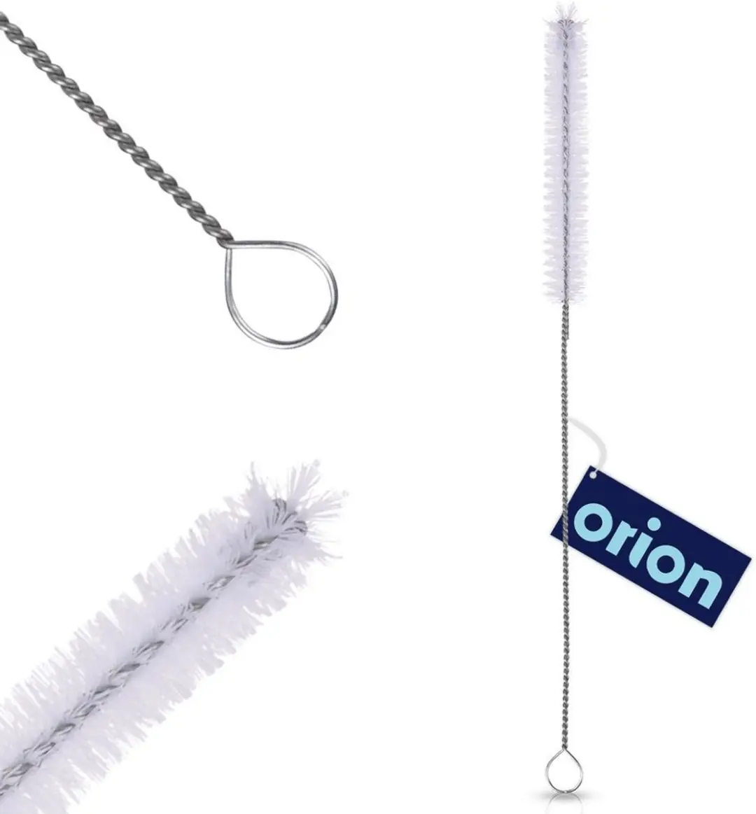 Orion Smalle Flessenborstel 27cm - Wit