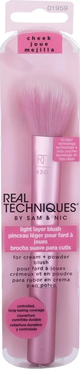 Real Techniques Light Layer Blush Brush - Roze