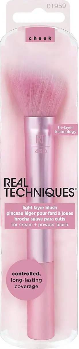 Real Techniques Light Layer Blush Brush - Roze