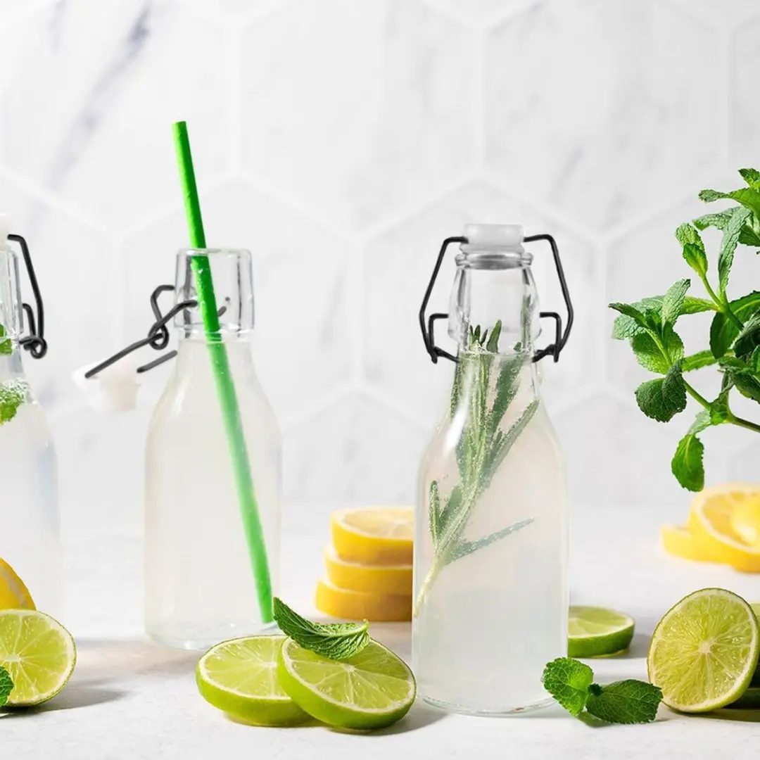 Orion Retro Serie Glazen Fles 290ml - Transparant