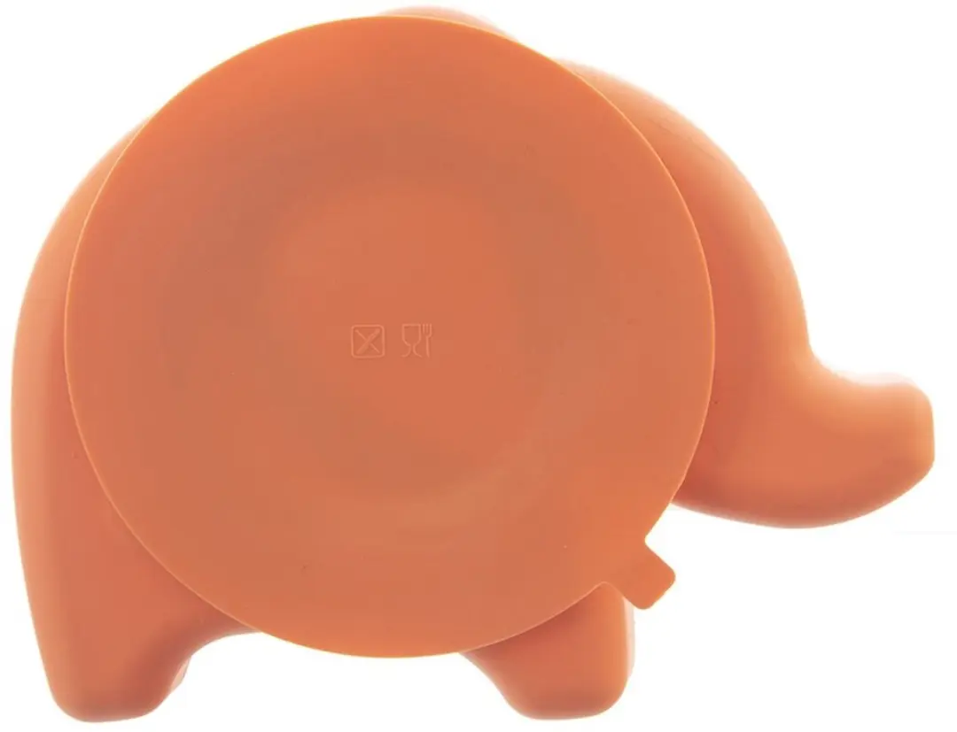 Orion Kindertaler met zuignap - Oranje Silicone - afbeelding 6 van 6
