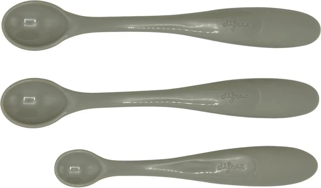 Difrax Voedingslepels - 20 Stuks (2x10) Grijs