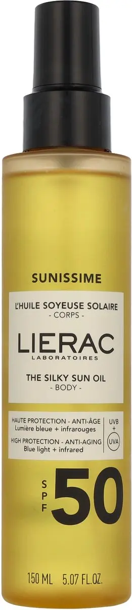 Lierac Sunissime Zijdezachte Zonneolie SPF50 150ml