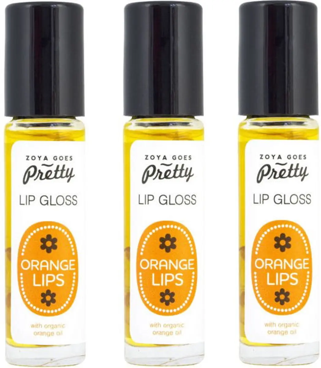 Zoya Goes Pretty Lip Gloss Orange Lips