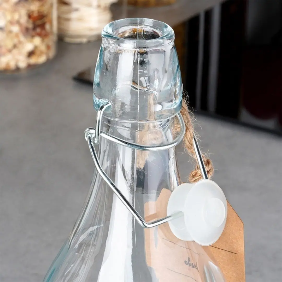 Orion Retro Glazen Fles 1L - Transparant - afbeelding 6 van 6