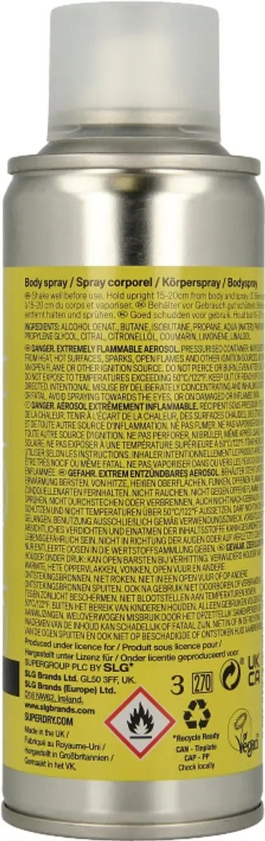 Superdry Sport Body Spray Re Vive 200ml
