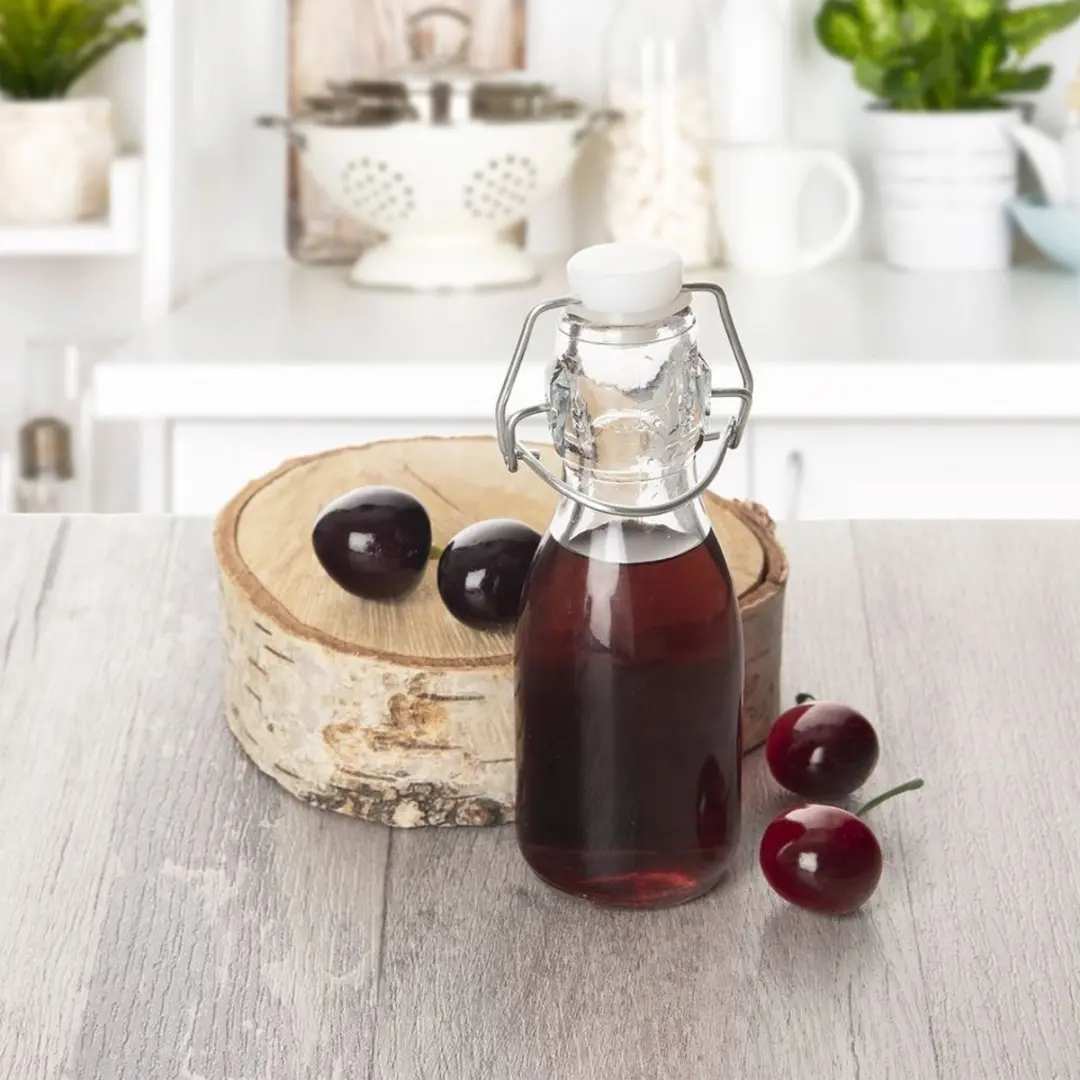 Orion Glazen Fles met Clip 160ml - Transparant
