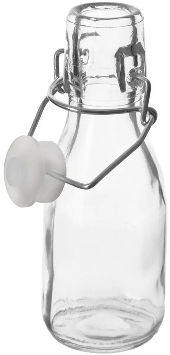 Orion Glazen Fles met Clip 160ml - Transparant