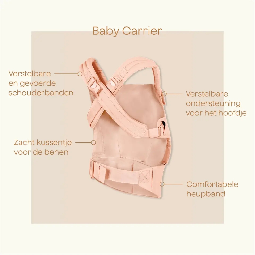 Kare Draagzak Buikdrager Blush - tot 20 kg