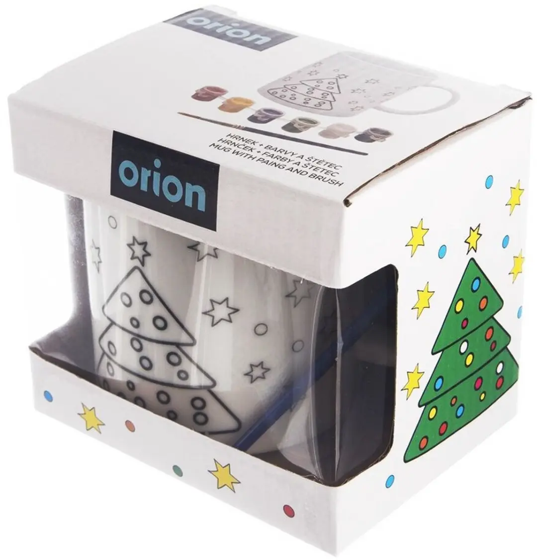Orion Kerstboom Porseleinen Beker 350ml - Verfset