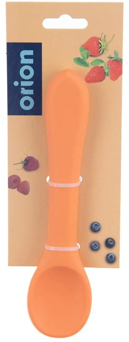 Orion Kinder Siliconen Lepel 14cm - Oranje