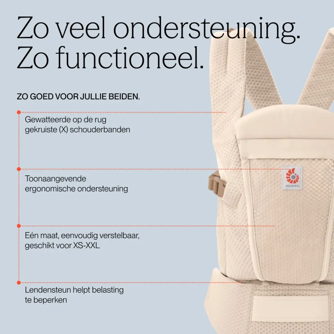 Ergobaby Omni Lite Mesh Draagzak - Onyx Black