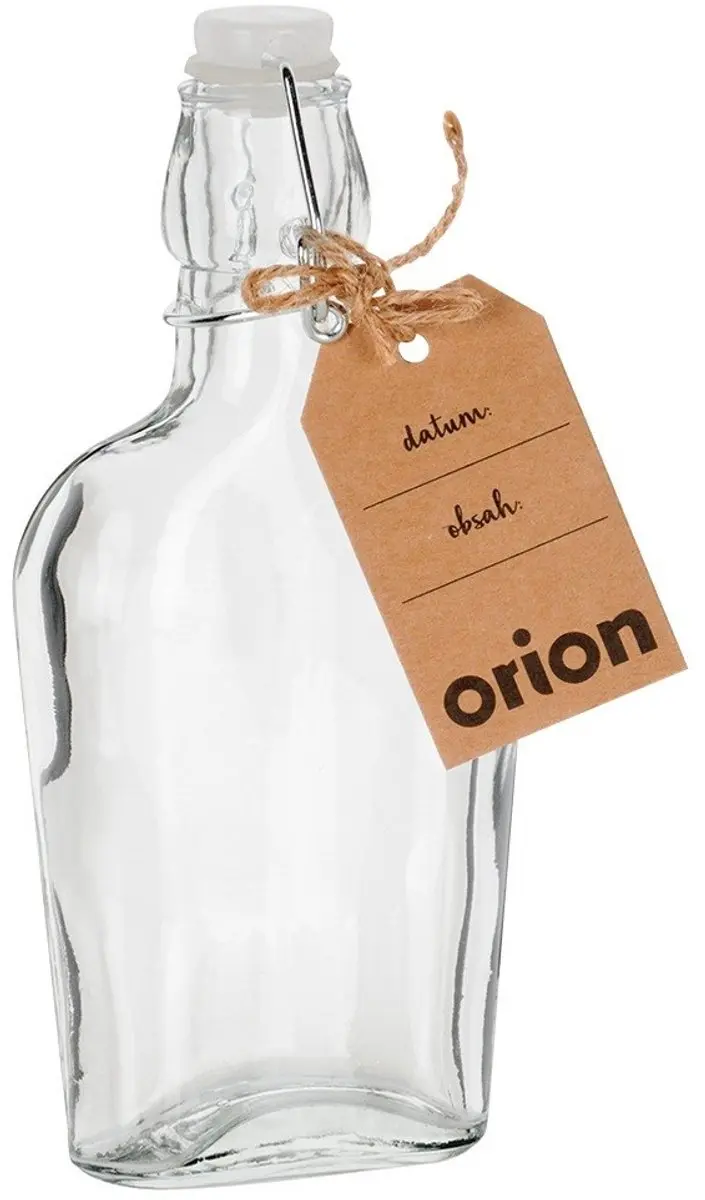 Orion Glazen Fles 180ml - Patentsluiting - Transparant