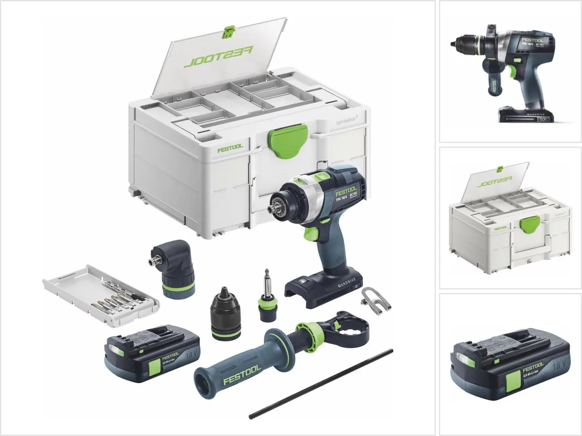 Festool TPC 18/4 I-Basic-Set Accu-Slagboormachine 75Nm